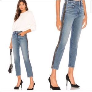 McGuire Ibiza High Rise Straight Crop Camo Jean